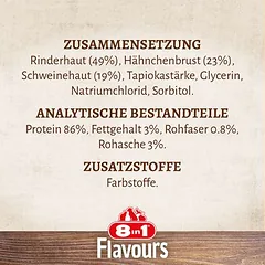 8in1 Triple Flavour Rolls kramtomosios lazdelės, skanėstai šunims, 80 - 124 g — 5 nuotrauka