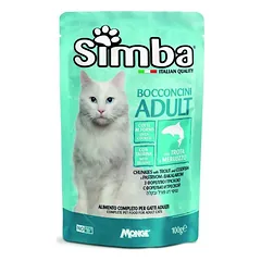 Simba konservuotas pašaras katėms su upėtakiu ir menke 100g