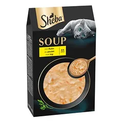 Sheba Classic Soup drėgnas maistas katėms, ekonominė pakuotė, mišrus rinkinys 40 x 40 g — 2 nuotrauka