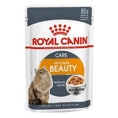 Royal Canin FHN Intense Beauty In Jelly drėgnas maistas suaugusioms katėms, sveikai odai ir kailiui, 85 g