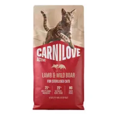 Carnilove Active sausas pašaras su ėriena ir šerniena sterilizuotoms katėms - Pet24