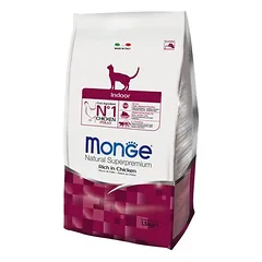 Monge Indoor su vištiena, sausas maistas katėms 1,5 kg parduotuvėje zooplus.de