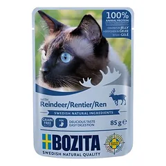 Bozita gabaliukai drebučiuose Pouch, drėgnas maistas katėms, ekonominė pakuotė 24 x 85 g — 3 nuotrauka