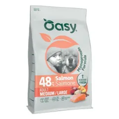 Oasy Monoprotein Medium/Large sausas pašaras su lašiša didesnių veislių šunims - Pet24