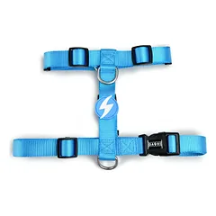 Dashi Solid Back Harness Sky Blue - reguliuojamas apsauginis diržas šunims, šviesiai mėlynas
