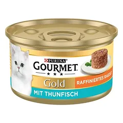Gourmet Gold Raffiniertes Ragout drėgnas maistas katėms, ekonominė pakuotė 48 x 85 g — 4 nuotrauka