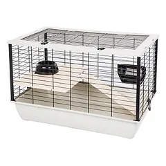 INTERZOO BUNNY 80 DE LUXE Triušių narvas 78 cm šiltai pilkos spalvos