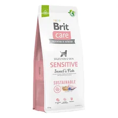 Brit Care Sustainable Sensitive Insect&Fish sausas maistas šunims su vabzdžiais ir žuvimi 3kg – 12 kg