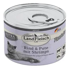 LandFleisch Cat – paštetas, konservai 6 x 195 g, drėgnas maistas katėms — 2 nuotrauka