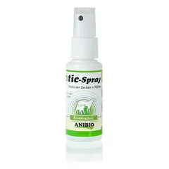 ANIBIO Tic-Spray pocket šunų ir kačių apsaugos priemonė - purškiklis, visų tipų kenkėjams atbaidyti, 30 ml