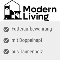 Modern Living laikymo dėžė su dubenėliais Inari, L 53 x B 30 x H 43,5 cm — 3 nuotrauka