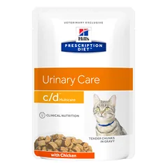 Hills Prescription Diet Urinary Care c/d Multicare Chicken Cat šlapimo takų sistemos problemoms, 85 g