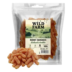 WILD FARM triušienos dešrelės 500g skanėstai šunims