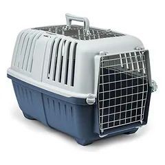 lionto transportavimo dėžė katėms su metalinėmis durelėmis ir rankena iki 15 kg, Hellgrün — 3 nuotrauka