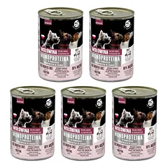PetRepublic monoproteinų jautienos ėdalas šunims, gabalėliai padaže 5x400g