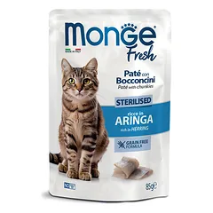 M01091 Monge Fresh – Pouches Cat Sterilised Herring 85g (pak28) photo