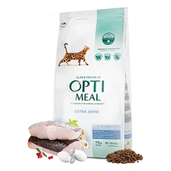 OPTIMEAL sausas maistas suaugusioms katėms su menke 10 kg — 4 nuotrauka