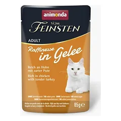 ANIMONDA Vom Feinsten Raffinesse vištiena su kalakutiena želė 85 g