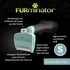 FURminator DeShedding Tool katėms, Dideliems > 5 kg — 5 nuotrauka