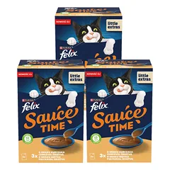 Felix Sauce Time Karma papildas suaugusiems katėms 18 x 40 g