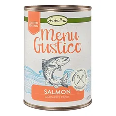 Lukullus Menu Gustico - lašiša su morkomis, liucerna ir špinatais, drėgnas maistas šunims, 400 - 499 g — 2 nuotrauka