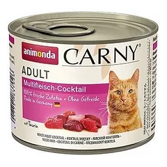 ANIMONDA Cat Carny Adult skonis: įvairių rūšių mėsos kokteilis 200g x12