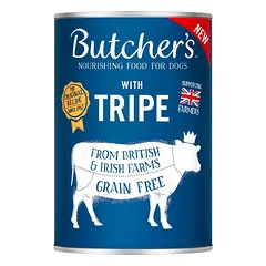 BUTCHER'S Original Tripe Mix, maistas šunims, su prieskrandžiais, paštetas, 400g photo