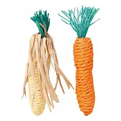 Trixie Set of Straw Toys 2 x 15 cm