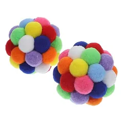 MCBOSON Bunte Katzenbälle, 2er-Set