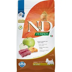 FARMINA N&D PUMPKIN – DOG Dry Venison&Apple ADULT MINI 2 kg