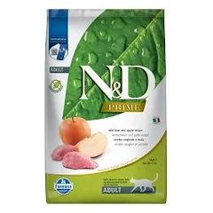 FARMINA N&D PRIME - CAT Dry Wild Boar&Apple ADULT 5 kg