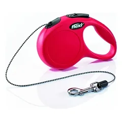 Flexi Classic automatinis virvinis pavadėlis, XS/3 m, raudonas