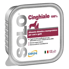 Solo Cinghiale konservai šunims ir katėms su Šerniena, 100 g parduotuvėje ramiosblusos.lt