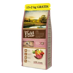 Sam’s Field Light Senior Lamb & Rice mažagrūdis sausas maistas šunims su ėriena ir ryžiais, 13 kg + 2 kg dovanų