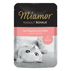 Miamor mišrus rinkinys: 12 x 100 g Ragout Royale + 12 x 16 g Cat Snack Malt-Cream — 4 nuotrauka