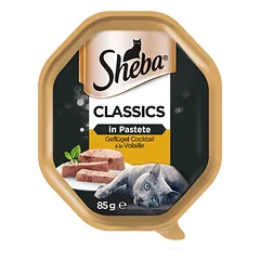 SHEBA Classics 85g Paukštienos kokteilis - šlapias maistas katėms paštetas nuotrauka