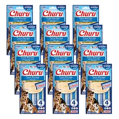 INABA Dog Churu (žuvies pagrindo) tuno receptas 12x(4x14g)