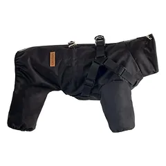 PAW COUTURE gyvūnų augintinių lietpaltis, juodas, juodas, 5XL dydis — 5 nuotrauka