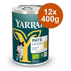 Yarrah Bio Pâté drėgnas maistas katėms, ekonominė pakuotė 12 x 400 g
