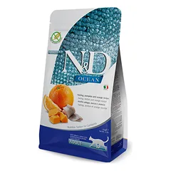 N&D OCEAN – CAT Dry Herring Pumpkin&Orange ADULT 1,5 kg