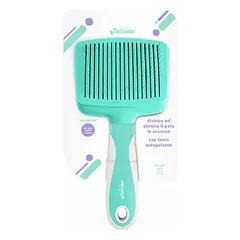 Self cleaning slicker brush 10x20,5cm — 1 nuotrauka