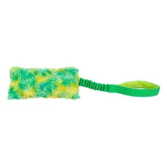 Trixie Bungee Fun poliesterio žaislas šunims su elastine rankena, laimo spalvos, 20 cm/47 cm