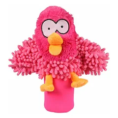 Dog toy Oohoo bottle squeaker 27cm pink
