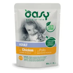 Oasy Adult Chicken guliašas su vištiena suaugusioms katėms