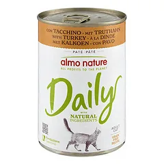 Almo Nature Daily su kalakutiena, drėgnas maistas katėms 400 g — 3 nuotrauka