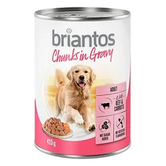Briantos Chunks in Gravy bandomasis rinkinys, drėgnas maistas šunims — 3 nuotrauka