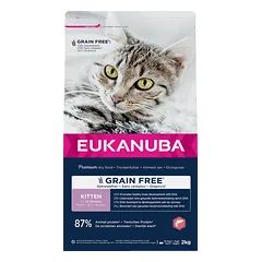 Eukanuba GF sausas maistas kačiukams su lašiša, 2 kg