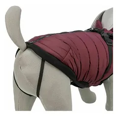 Trixie Pirou žieminė striukė su petnešomis S (40 cm), tamsiai raudona — 4 nuotrauka