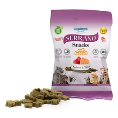 Serrano Snack Cat AntiHairball Salmon & Tuna su lašiša ir tunu skanėstai katėms