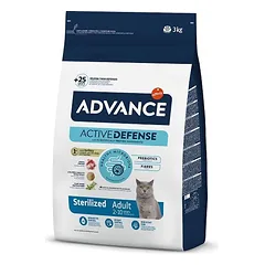 Advance Cat Sterilized Turkey sausas maistas sterilizuotoms katėms su kalakutiena ir miežiais, 3 kg